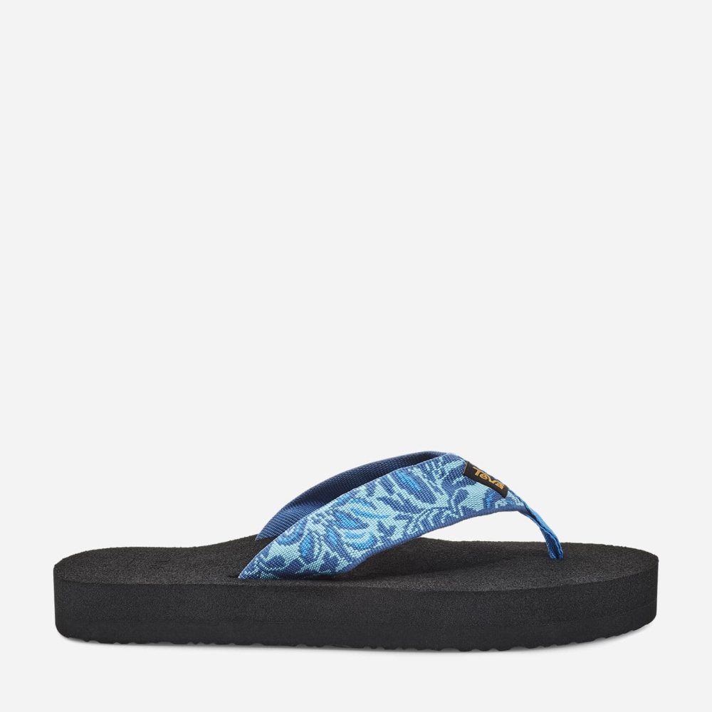 Teva Original Mush - Women's Teva Flip Flops - Dark Blue | India (UPCY57901)